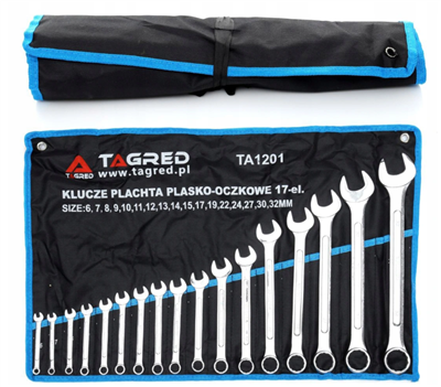 Očkoploché klíče 6-32mm, sada 17 ks