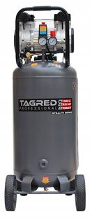 TAGRED TA3397 Tagred TA3397, Bezolejový vertikální kompresor s odlučovačem 100l, 230V, 2 písty, 3000W 10 BAR