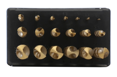 Vrtáky z rychlořezné oceli a nitridu titanu 19 ks, 1 - 10 mm, TA1032