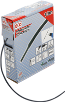 BGS technic 6846 BGS 6846, Teplem smrštitelná trubička v krabici černá O 2,5 mm 10 m