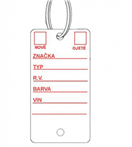 AHProfi 434020011 Červené PLUS plastové visačky na klíče 250ks