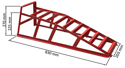 Nájezdy na auto, nosnost 2t (BR2001G)