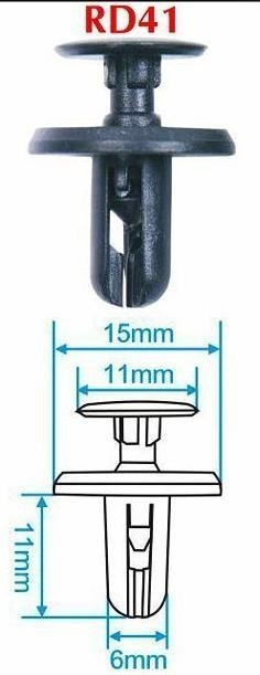 Plastové příchytky čalounění, 10 ks