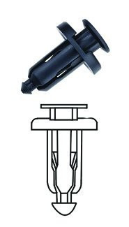 Plastové příchytky čalounění, 10 ks