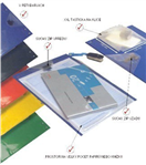 AHProfi 454010170 Desky na zakázky A4 XXL - modré