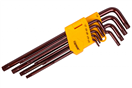 Hoteche HT260519 Sada klíčů TORX s otvorem 9 ks, extra dlouhé