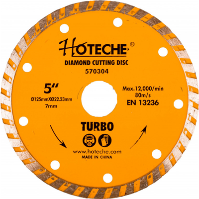 Diamantový řezný kotouč 125 mm, TURBO