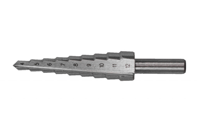 Stupňovitý kuželový vrták 4-12 mm, HSS