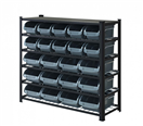 AHProfi SBRHD2250 Kovový policový regál s plastovými boxy 22 ks, 6 polic (6/22)