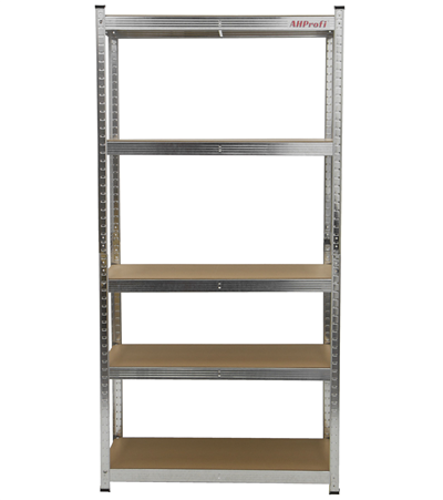 Policový regál, 5 polic, 900 x 400 x 1800 mm