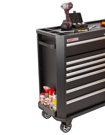 Široký dílenský vozík s nářadím, 130 dílu