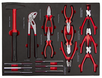 Široký dílenský vozík s nářadím, 130 dílu