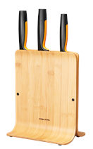 Fiskars 1057553 Sada nožů Fiskars Functional Form v bambusovém bloku, 3 ks