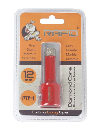 Diamantový korunkový vrták s otvorem ?12 mm M14 RAPID