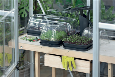 Sadbovač s polykarbonátovým víkem 257mm RESPANA TABLE GREENHOUSE