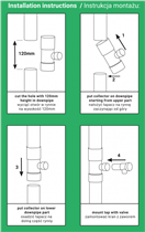 BRADAS BR-IBCLZ1-100-DGY Sběrač dešťové vody s ventilem 100mm, černý