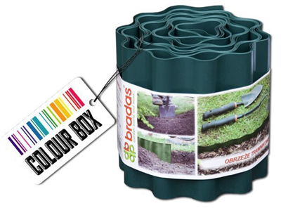 Obruba záhonů zelená, 9m, 25cm COLOUR BOX