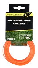 GEKO G73998-4 Struna čtvercový profil 1.6mm x 10m JOHN GARDENER