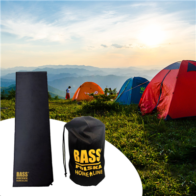 Karimatka samonafukovací 185x50x2.55cm, černá BASS