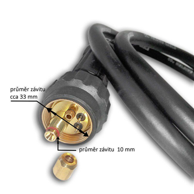 Svařovací hořák MB 15 GRIP, 5m LAND & WELDER