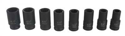 Nástrčné rázové hlavice 3/4", 17-32mm, sada 8ks BJC