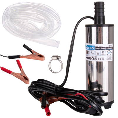 Mini čerpadlo na naftu, olej 24V, s hadicí GEKO