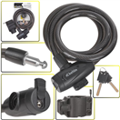 KELTIN K02304 Zámek na jízdní kolo, lanový, 12x1200mm, zamykání na klíč KELTIN