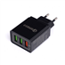 Síťová nabíječka QUICK CHARGE 3.0, 3xUSB KRAFT&DELE