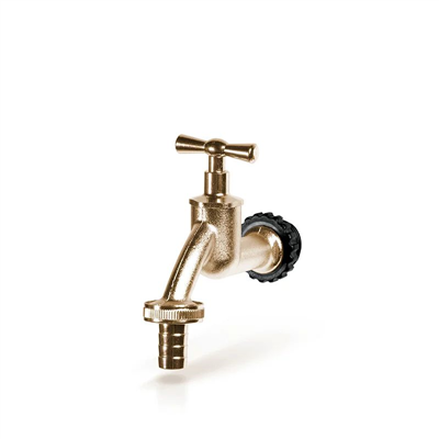 Kohoutek 1/2" pro nádrž na dešťovou vodu, zlatý TAP