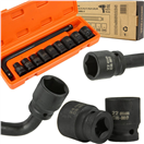 BJC M58235 Nástrčné hlavice 10-24mm, 1/2", sada 10ks, CrMo, 6-hran v kufru BJC