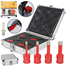 MAR-POL M22596 Korunkový vrták diamantový, sada 6ks, 6-12mm MAR-POL