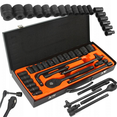 Profesionální Gola sada 1/2" 12-hran, 8-32mm, 24ks BJC