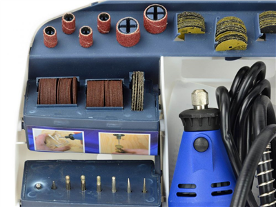 Mini přímá bruska 270W s příslušenstvím 300ks GEKO