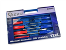 GEKO G30585 Sada úderových šroubováků 12ks, CrV GEKO