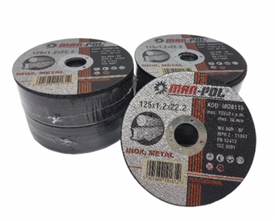 Kotouč řezný na ocel, nerez, 125x1,2x22,2mm MAR-POL