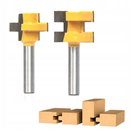 GEKO G01216 Fréza drážkovací do dřeva, 2ks, stopka 8mm GEKO