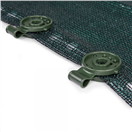 BRADAS BR-BCK4-GR-L Upínací spona na sítě, tkaniny, zelená BUNGEE CORD CLIPS