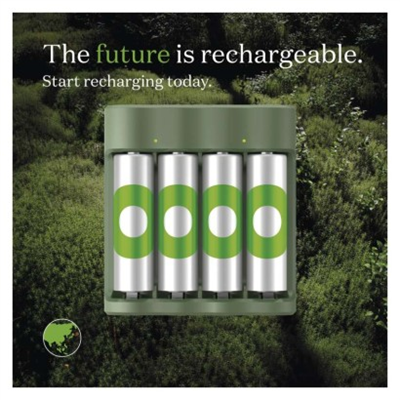 Nabíječka baterií GP Eco E441 + 4x AA ReCyko 2100