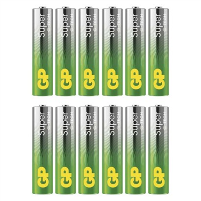 Alkalická baterie GP Super AAA (LR03), 288 ks, display box