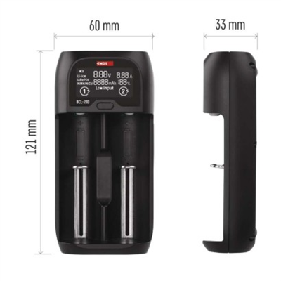 Univerzální nabíječka li-ion baterií EMOS BCL-20D
