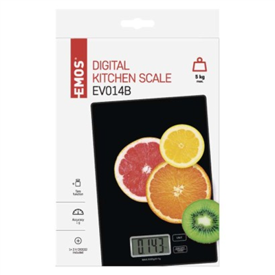 Digitální kuchyňská váha EV014B, černá