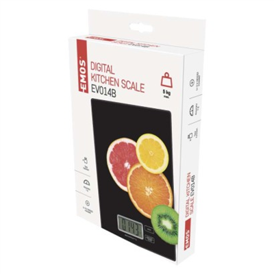 Digitální kuchyňská váha EV014B, černá