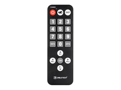 Ovladač dálkový DVB-T CABLETECH PIL0367 pro seniory