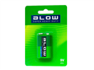 BLOW 06436663 Baterie 9V (6LR61) Zn-Cl BLOW Super Heavy Duty 1ks / blistr