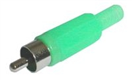 TIPA 03320008 Konektor CINCH kabel plast zelený