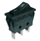 TIPA 02620039 Přepínač kolébkový 2pol./3pin ON-ON 250V/15A černý