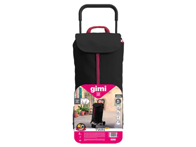 Vozík nákupní GIMI Twin Black 52l 169324