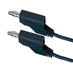 Kabel propojovací 0,35mm2/ 2m s banánky černý HADEX N534