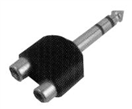 TIPA 03390084 Redukce Jack 6.3 stereo/ 2xCINCH zdířka