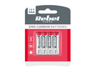 REBEL 04270651 Baterie AAA (R03) Zn-Cl REBEL 4ks / blistr BAT0080B